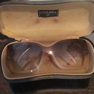 Pink Chanel sunglasses